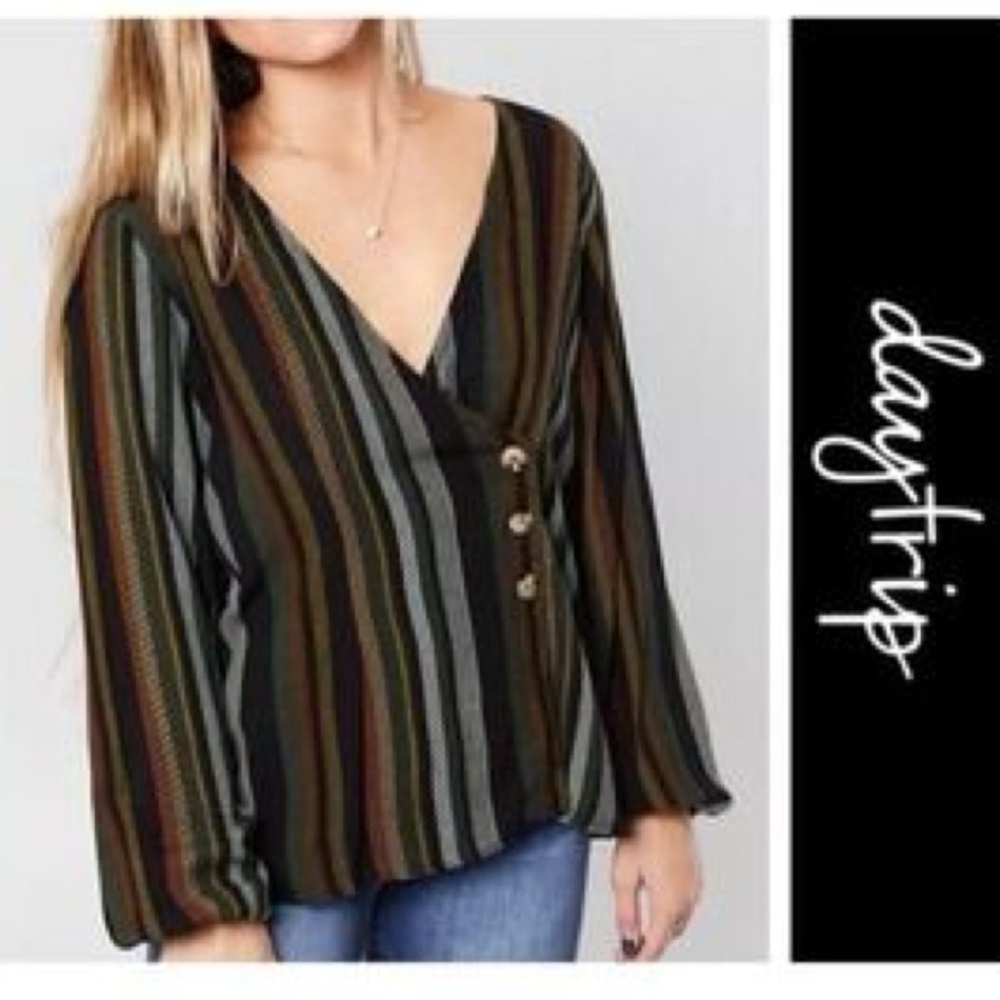 Daytrip Women's Multicolor Striped Blouse